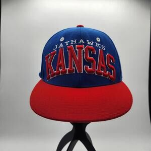 Zephyr Jayhawks‎ Kansas Snapback Hat Blue Red Adjustable Vintage